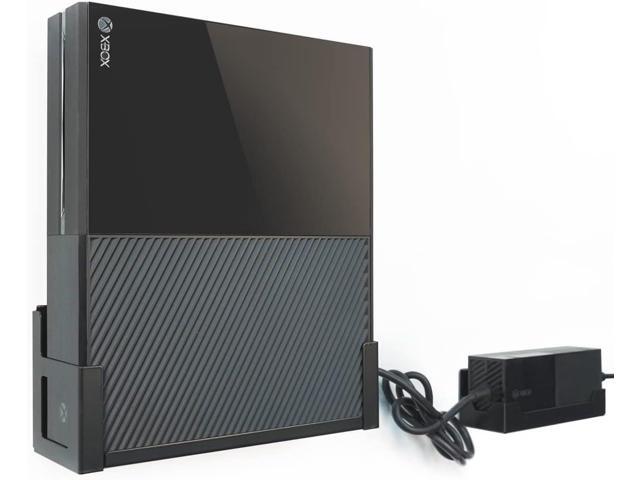 Monzlteck Wall Mount for Xbox One Original+Power Brick Mount,All Metal Vertical Hanging On Wall with Power Botton Left/Right