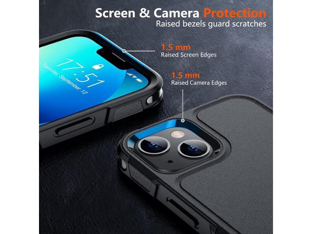 Designed for iPhone 13 Case/iPhone 14 Case, [10 FT Military Grade Drop Protection] [with 2 pcs Tempered Glass Screen Protector] Cover for iPhone 13...