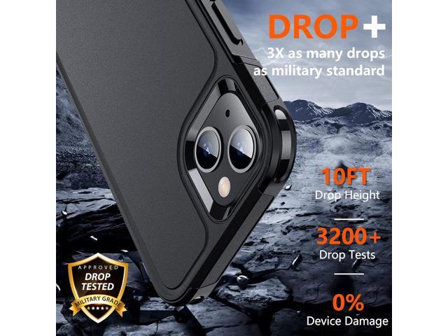 Designed for iPhone 13 Case/iPhone 14 Case, [10 FT Military Grade Drop Protection] [with 2 pcs Tempered Glass Screen Protector] Cover for iPhone 13...