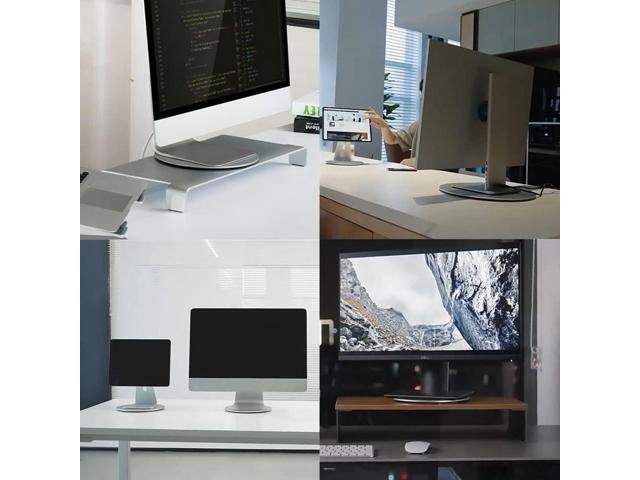 Aluminum 360° Rotation Monitor Swivel Base Computer Screen Monitor Turntable Stand Flat Panel TV Rotating Mat for iMac Laptop Potted Plants Arts...