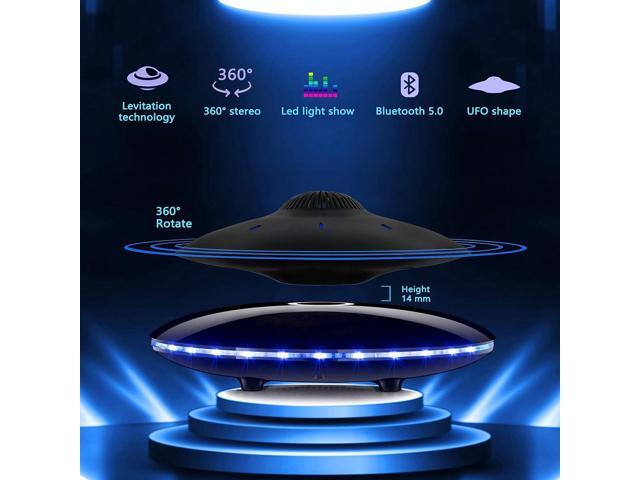 Magnetic Levitating Bluetooth Speaker, Levitating UFO Speakers with LED Lights, 360 Degree Rotation,Wireless Floating Speakers for Home Office...