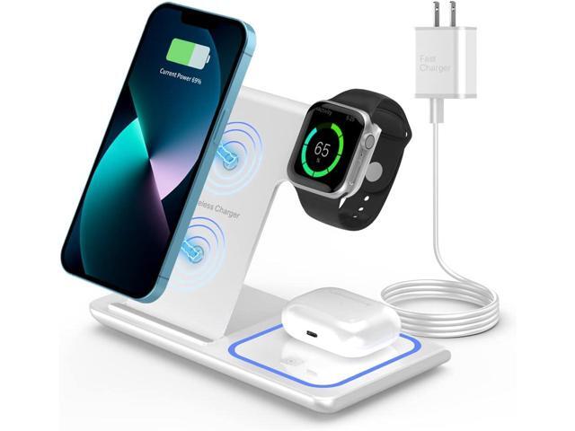 3 in 1 Wireless Charger Station,RUI MAI LAI for Apple iWatch 7/6/SE/5/4/3/2, Airpods 3/2/pro,iPhone 13/12/11 (Pro, Pro Max)/XS/XR/XS/X/8(Plus),iWatch