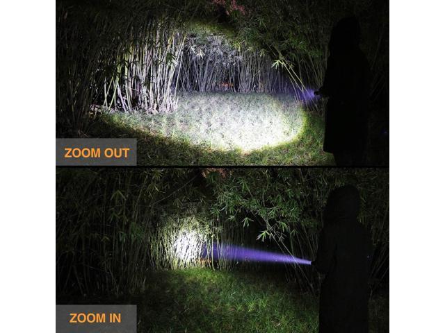 EverBrite Ultra Bright Tactical Flashlight, 900 Lumen Zoomable Adjustable Focus, 3 Light Modes, Heavy-Duty Aluminum Torch for Hurricane Supplies...