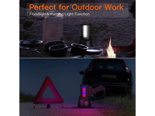 BUYSIGHT Rechargeable Spotlight, 1000,000 -Lumen Spot Lights Hand held Large Flashlight Handheld Spotlight Lightweight and Super Bright Flashlight...