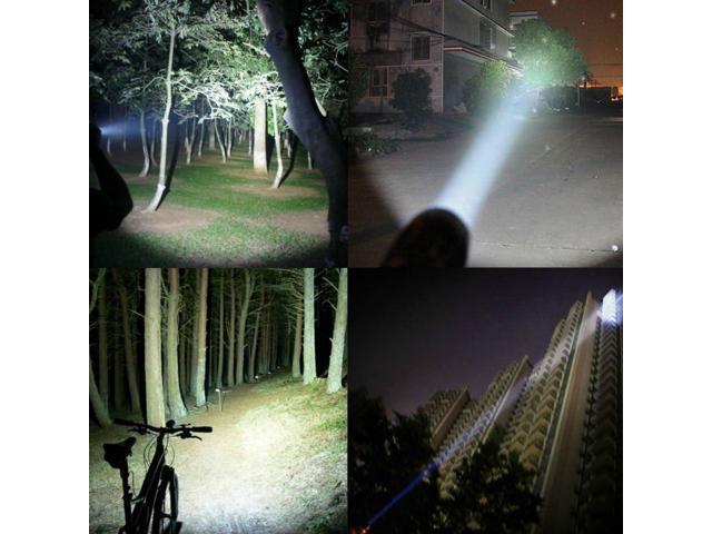 PeakPlus Rechargeable Tactical Flashlight LFX1000 (Rechargeable Battery and Charger Included) - High Lumens LED, Super Bright, Zoomable, 5 Modes,...