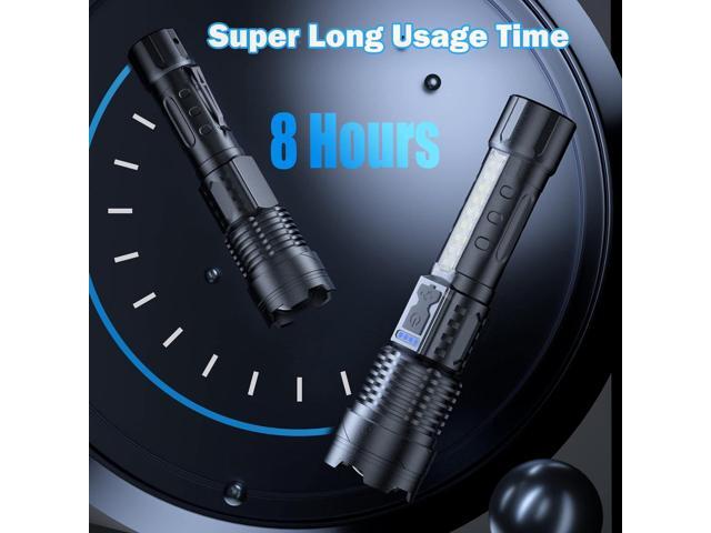 Cinlinso Flashlight High Lumens Rechargeable 2 Pack, 980000 Lumen Super Bright Led Flashlights with 7 Light Modes, IPX6 Waterproof, Powerful...