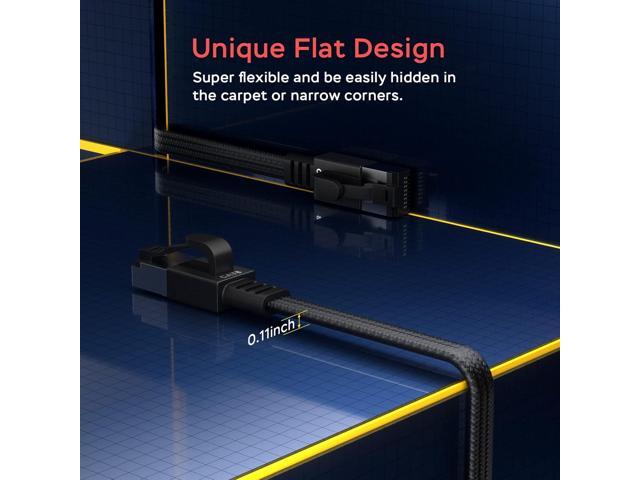 Smolink Ethernet Cable 15 ft, Cat 8 Ethernet Cable with 40Gbps 2000Mhz High Speed Ethernet Cable, Shielded Heavy Duty SFTP RJ45 LAN Cable Patch...