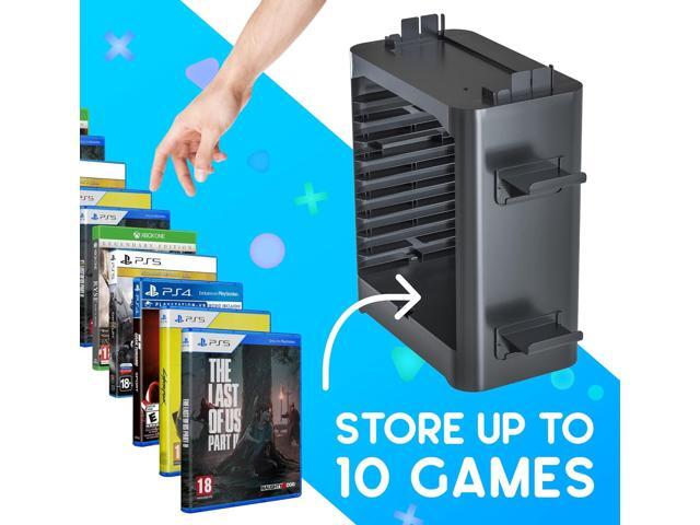 Skywin- Game Storage Tower Compatible With Nintendo Switch, Nintendo Switch Stand Holder, Game Disk Rack, Controller Organizer, Switch Holder Stand...
