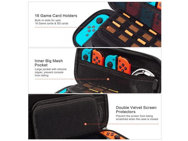 Vimorco Nintendo Switch OLED Case, Nintendo Switch Case, Carry Cases for Nintendo Switch, Switch Travel Cover for Girls Boys with 16 Game Card...