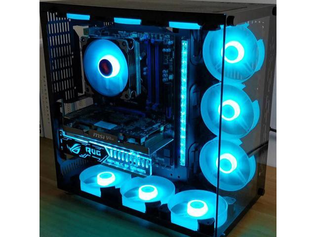 JIMTAB PC Fans 6 Pack 6 Pin High-Performance PC Case Fans for Quiet Cooling 120mm Fans for Gaming PC High-Performance Computer Cooler fashionable