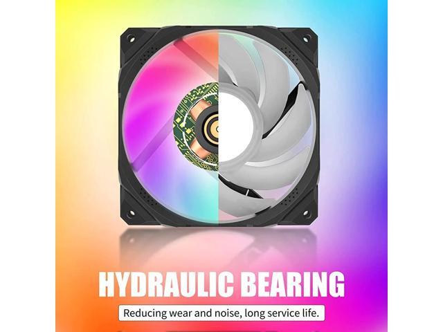 JIMTAB 1 Pack 120x120x25mm Fan 5V for DC Brushless Cooling Fan USB 2 Pin for PC Computer Case