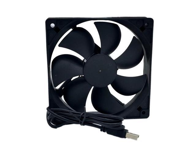 JIMTAB 1 Pack 120x120x25mm Fan 5V for DC Brushless Cooling Fan USB 2 Pin for PC Computer Case