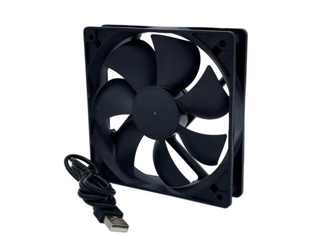 JIMTAB 1 Pack 120x120x25mm Fan 5V for DC Brushless Cooling Fan USB 2 Pin for PC Computer Case