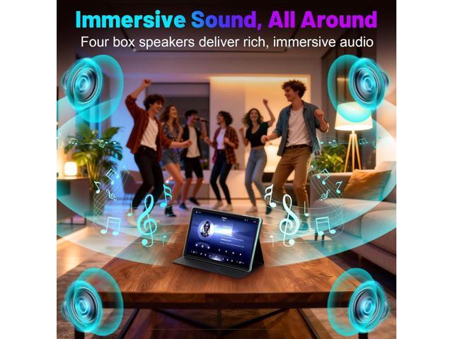 JIMTAB 2K Vivid Tablet, A95 11' Android 12 Tablets, 6GB+128GB Octa-Core Gaming Tablet, 13+5MP Camera, 7000mAh, Stereo 4 Speakers, TÜV Low...