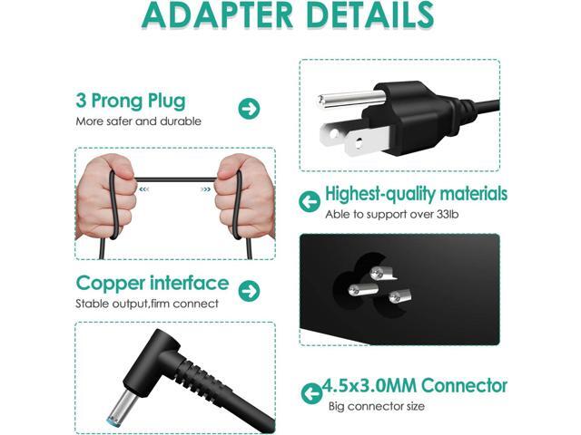 200W AC Charger Fit for HP Omen Pavilion 15 16 17 Victus 15 16 Zbook 15 17 ZBook Fury Create Studio Envy 15 2020 TPN-DA10 Gaming Laptop Power...