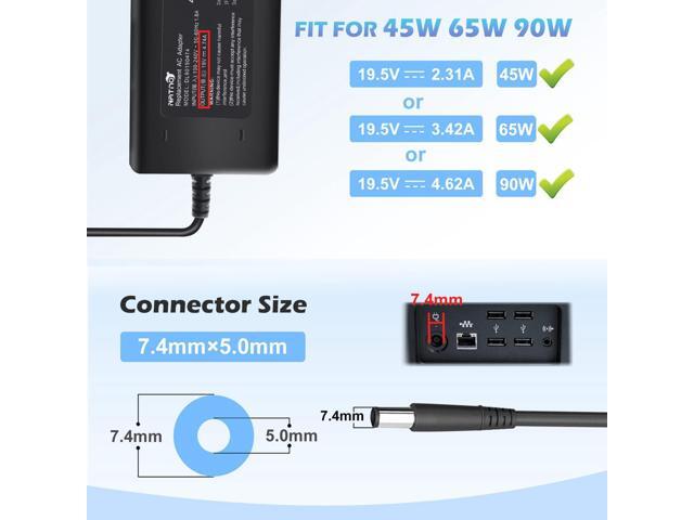 90W 19V 4.74A AC Adapter Charger Power Supply for HP Pavilion All-in-One Desktop PC 20-B010 20-B013W 20-B014 21-h010 21-2024 22-3010 22-3020...