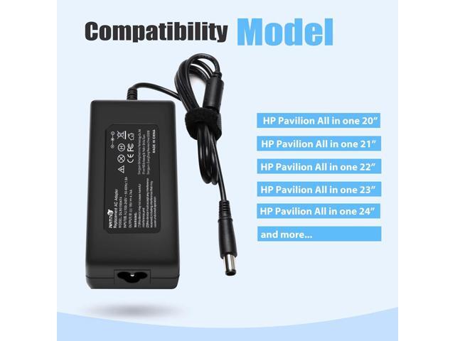 90W 19V 4.74A AC Adapter Charger Power Supply for HP Pavilion All-in-One Desktop PC 20-B010 20-B013W 20-B014 21-h010 21-2024 22-3010 22-3020...