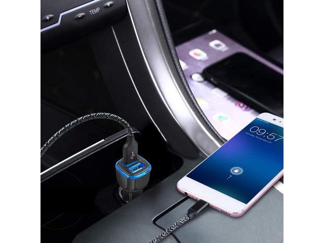 Fast Charger Type C Charging Block USB Wall Plug Android Phone Fast Car Charger Adapter C Type Charging Cable 3FT 6FT for Samsung Galaxy S24 S23...