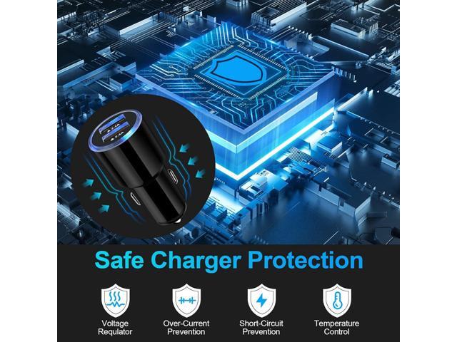 USB Car Charger, 2Pack 4.8A Fast Charging Dual Port USB Cigarette Lighter Adapter for iPhone 15 14 13 12 11 Pro Max SE XR X 8 7 6, iPad, Samsung...