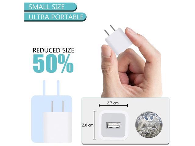 [MFi Certified] iPhone Charger Cube, 2 Set 3.3FT Lightning Cable with USB Plug Fast Charging High Speed Data Sync USB Cable Compatible with iPhone...