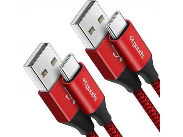 Long USB C Cable [12ft, 2-Pack], etguuds Fast Charging USB A to Type C Charger Cable Braided for Samsung Galaxy S22 S21 S20 Ultra 5G S10 S10E S9...