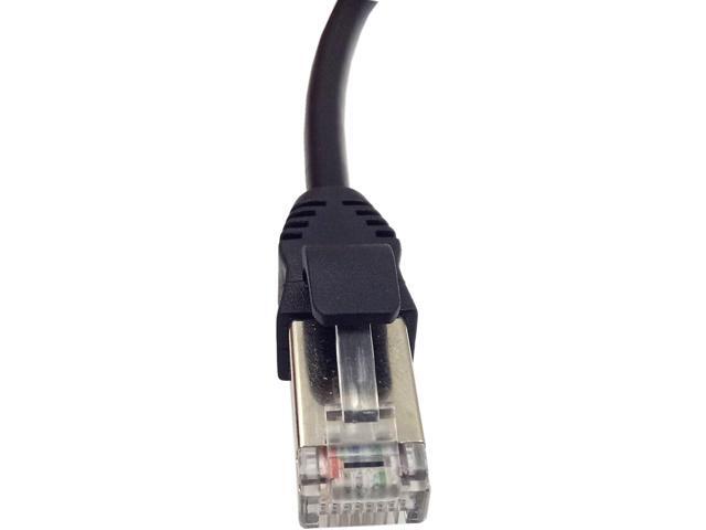 RJ45 Extension Cable Haokiang Ethernet Extension Cable Network Cat6 Extension Patch Cable RJ45 Male to Female Connector Network Extension Cable (1ft)