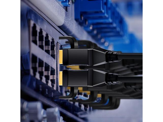 CAT 8 Ethernet Cable, High Speed Flat Internet Network LAN Cable Patch Cord for PS5,Xbox,Modem,Gaming Indoor and Outdoor Use
