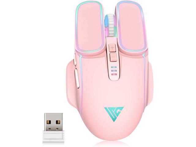 STOGA 2.4G Wireless Mouse, Rechargeable Computer Mouse, Wireless Gaming Mouse with 2.4 GHz Transmission Technology, 3 Adjustable DPI, USB Receiver,.