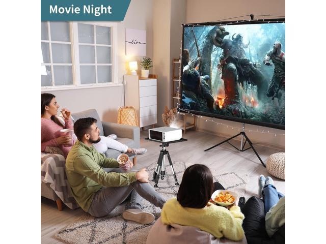 Projector Tripod - Adjustable Height from 17.6 to 51.4 Inches, Multi-Purpose Portable Stand for Laptop, DJ & More