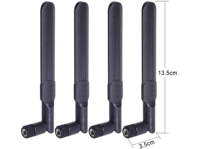 Bingfu Dual Band WiFi 2.4GHz 5GHz 5.8GHz 8dBi RP-SMA Male Antenna 20cm 8 inch RG178 U. FL IPX IPEX to RP-SMA Female Cable 4-Pack for WiFi Router...
