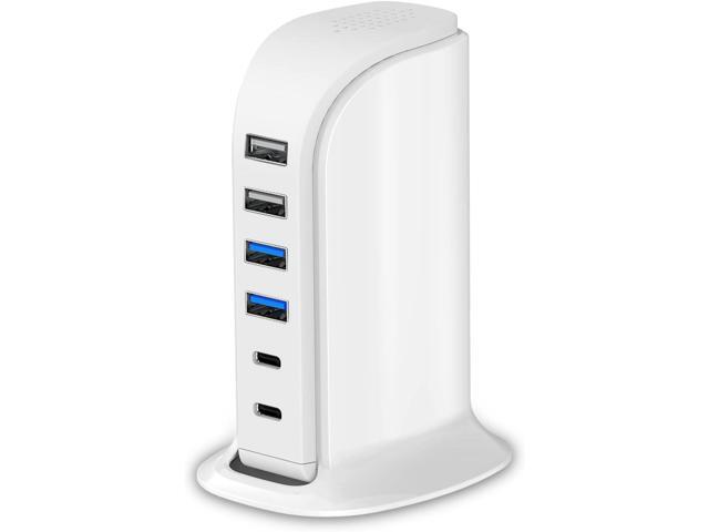 USB Charger Upoy, Charging Station for Multiple Devices 45W, Fast Charging Blocks with Dual Type C Ports, USB Charging Hub Organizer Multiport for...