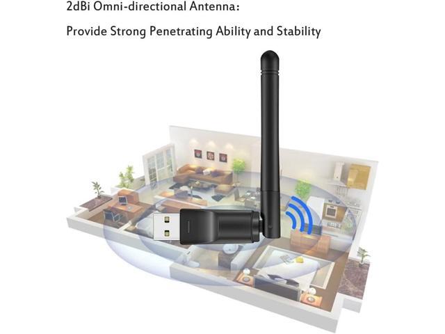 150Mbps USB WiFi Adapter, LOTEKOO RT5370 Chip Wireless Network Card Adapter for Desktop Laptop Windows, MAC OS, Linux, Raspberry Pi /Pi 2 3 4 Zero,...