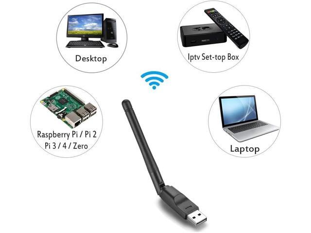 150Mbps USB WiFi Adapter, LOTEKOO RT5370 Chip Wireless Network Card Adapter for Desktop Laptop Windows, MAC OS, Linux, Raspberry Pi /Pi 2 3 4 Zero,...