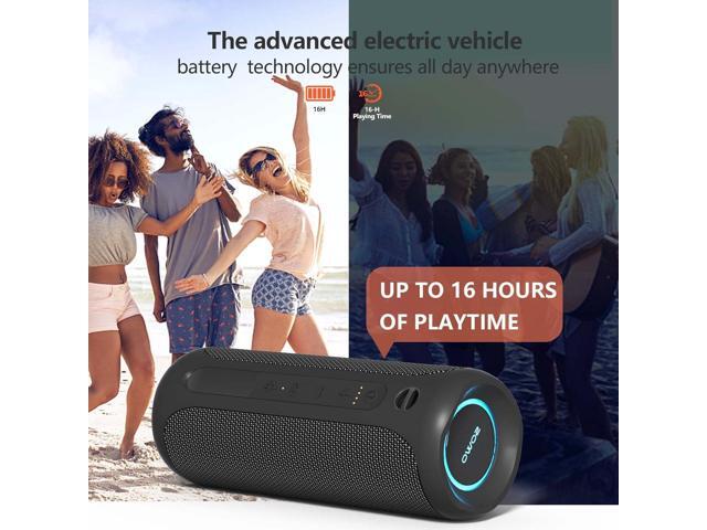 Wireless Portable Speaker,IPX7 Waterproof Bluetooth Speaker, 25W Loud Stereo Sound, Bassboom Technology, TWS Pairing, Built-in Mic, 16H Playtime...