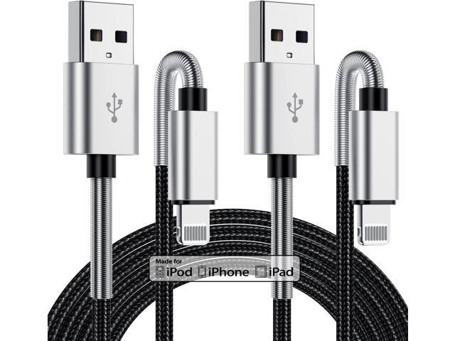 Kitminun 2Pack 10ft iPhone Charger Cable, [ Apple MFi Certified ] Long Lightning Cable 10 Foot, High Fast 10 Feet Apple Charging Cable Cord for...