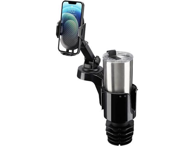 JOYTUTUS Cup Holder Phone Mount for Car, Car Cellphone Large Adapter Long Arm with 360 Degree Rotation, Compatible iPhone, Samsung & All Smartphones