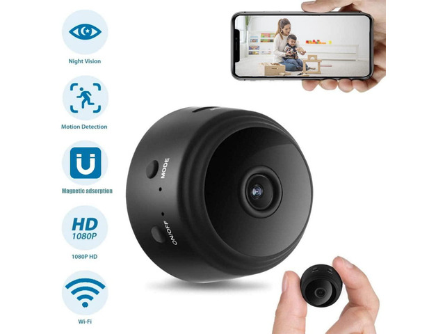 Wireless Mini WiFi Hidden Camera, Upgraded HD 1080P Portable Home Security Cameras with Night Vision, Monitor Detection Tiny Cameras for...