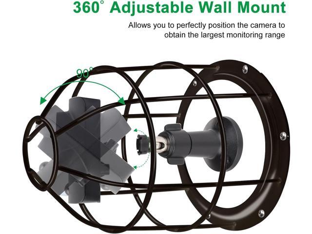 UYODM Anti-Theft Camera Mount Cage and Wall Mount Bracket - Compatible with Blink Outdoor/Mini/XT2/XT3/YI/Wyze/eufycam/Nest Camera
