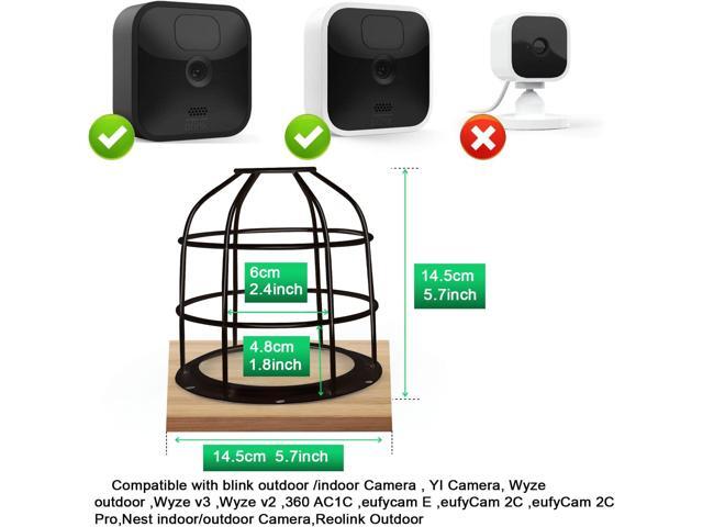 UYODM Anti-Theft Camera Mount Cage and Wall Mount Bracket - Compatible with Blink Outdoor/Mini/XT2/XT3/YI/Wyze/eufycam/Nest Camera