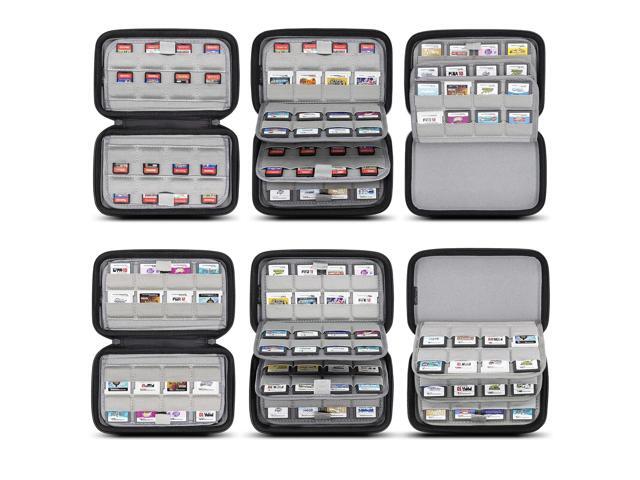 sisma 64 DS 3DS Switch Game Case Compatible with Nintendo Game Cartridges, Cards Holder Organizer Home & Travel Safekeeping Storage Case Carrying Bag