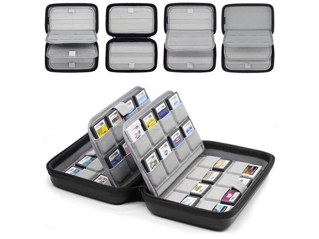 sisma 64 DS 3DS Switch Game Case Compatible with Nintendo Game Cartridges, Cards Holder Organizer Home & Travel Safekeeping Storage Case Carrying Bag