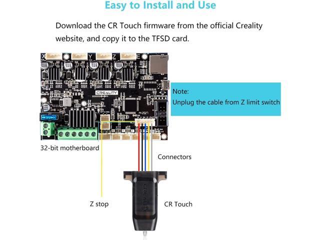 Creality CR Touch Auto Bed Leveling Sensor Kit for 3D Printer with Metal Push Pin for Ender 3/Ender 3 V2/Ender 3 Pro/3 Max/Ender 5 pro/CR-10 with...