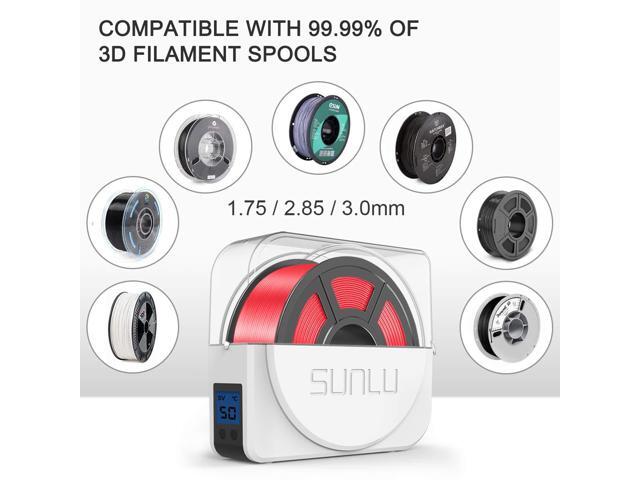 SUNLU Filament Dryer Box with Fan for 3D Printer Filament, Upgraded Filament Dehydrator Storage Box for 3D Filament 1.75 2.85 3.00mm, Keeping...