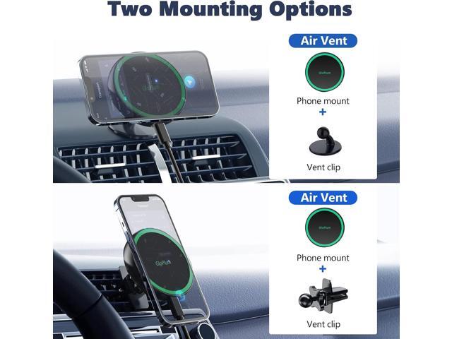 Magnetic Wireless Car Charger Mount Compatible with Magsafe iPhone 15/ iPhone 14/iPhone 13, Fast Charging Air Vent Magnet Accessories Car Phone Holder