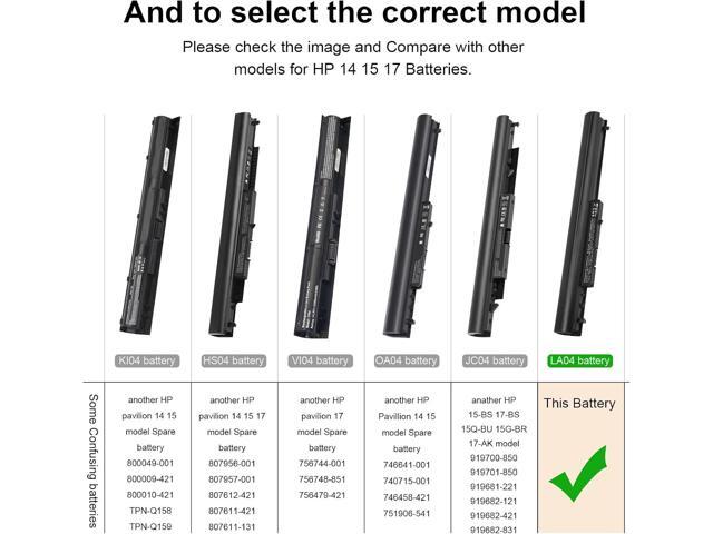 Fancy Buying 776622-001 Laptop Battery for HP Spare 728460-001 752237-001 15-f233WM 15-1272WM 15-F272WM LA04 LA04DF HSTNN-DB5M HSTNN-YB5M F3B96AA...