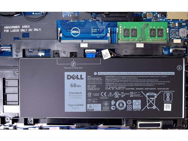 DELL GJKNX 7.6V 68Wh 4-Cell Notebook Battery For DELL Latitude 5280 5290 5480 5490 5491 5495 5580 5590 5591, Precision 3520 Precision 3530 Laptop,...