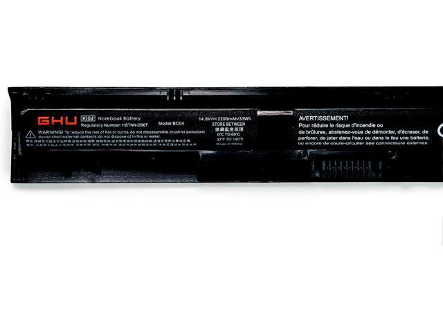GHU New Battery Replacement for KI04 HSTNN-LB6S HSTNN-LB6T 800049-001 K104 Compatible with HP Pavilion 14-ab 15-ab 17-g000 220 2200mAh 4 Cell...