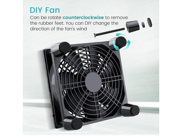 Wathai Cooling Case Fan for Receiver DVR Xbox TV Box Router 120mm x 25mm 5V USB Power