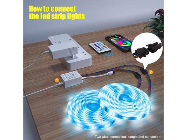 mayli Led Strip Lights,32.8ft Bluetooth APP Controller RGB LED Light Strip, 5050 LEDs Music Sync Color Changing LED Strip Lights Kit with Remote...