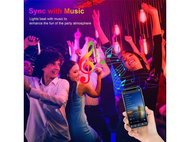 maylit 50FT Bluetooth LED Strip Lights with App Control Remote, 5050 RGB LED Lights for Bedroom, Ultra Long Music Sync Color Changing LED Light...